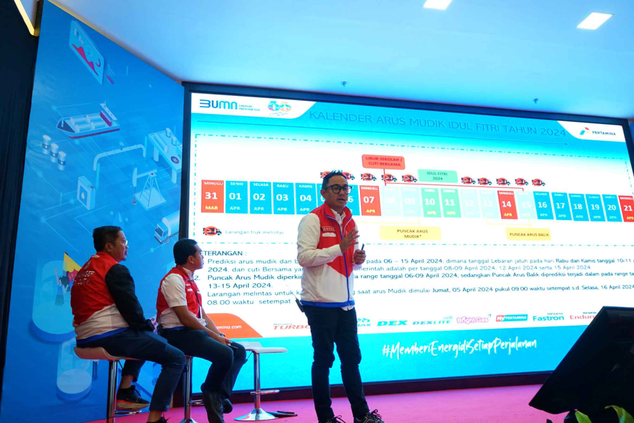 Pejabat Sementara Executive GM Pertamina Patra Niaga Regional Jatimbalinus, Deny Sukendar saat pemaparan Satgas RAFI 2024 di Surabaya, Senin (1/4/2024). Foto : Pertamina Patra Niaga