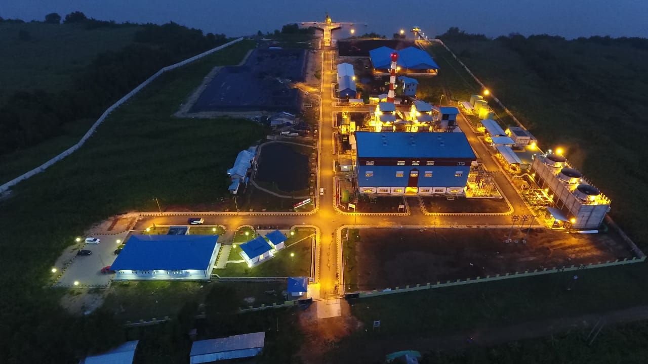 Aerial PLTU Tembilahan 2x7 MW. (Foto: PLN NP for Jatimkini)