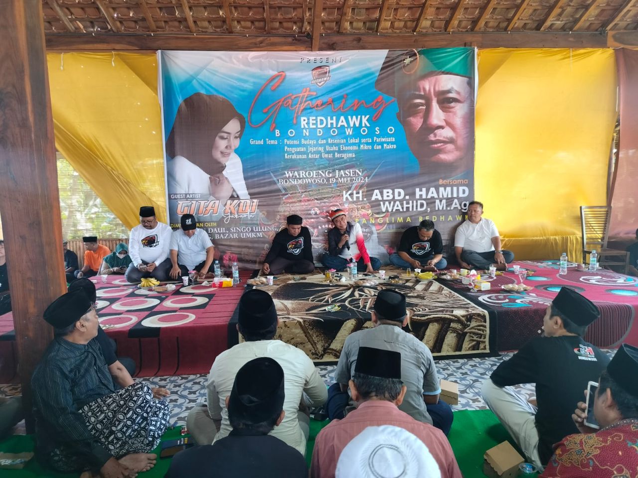 Saat  gathering redhawk di Bondowoso. (Foto: Jatimkini/ CR 01)