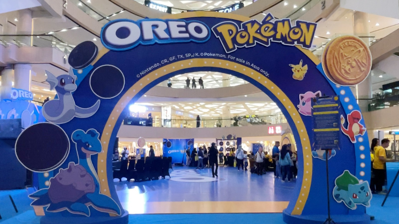 Kegiatan kolaborasi Oreo dan Pokemon di Tunjungan Plaza Surabaya. Foto : Oreo