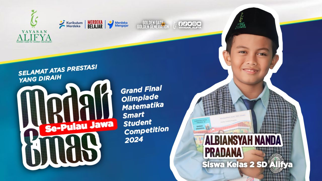 Ananda Albiansyah Nanda Pradana peraih medali emas di ajang Grand Final Lomba Matematika SSC 2024. (Foto: Jatimkini/ CR 01)