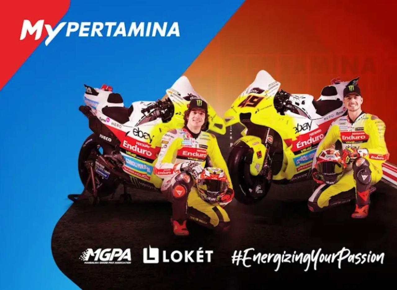 Poster MotoGP 1 Juli - 29 September 2024 di Mandalika, Lombok. Foto : Pertamina