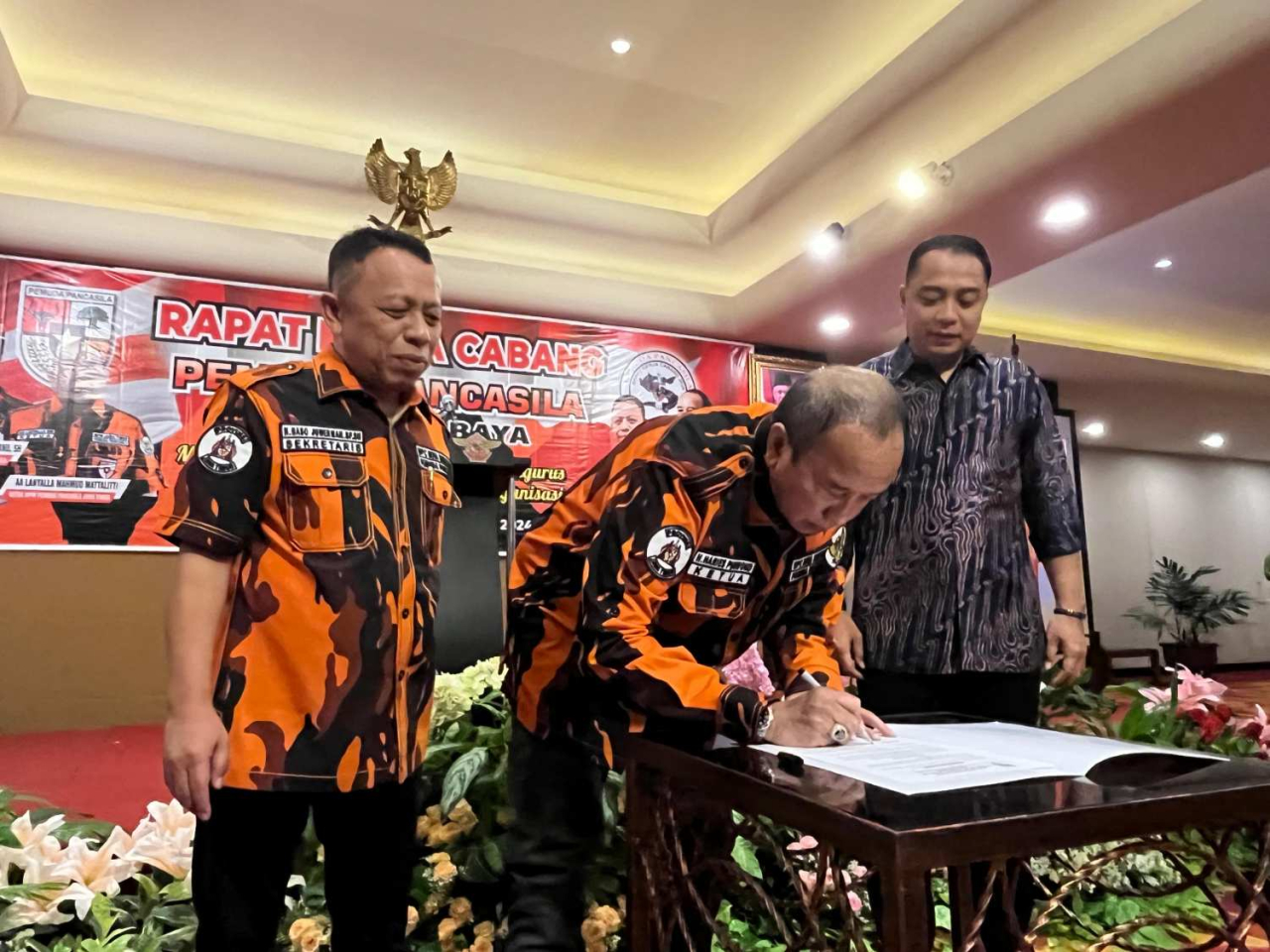 Kegiatan Rakercab Pemuda Pancasila Surabaya. Foto : Achmad Arif