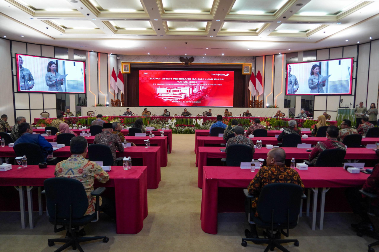 Suasana RUPSLB Bank Jatim pada Kamis (26/9/2024). Foto : BJTM
