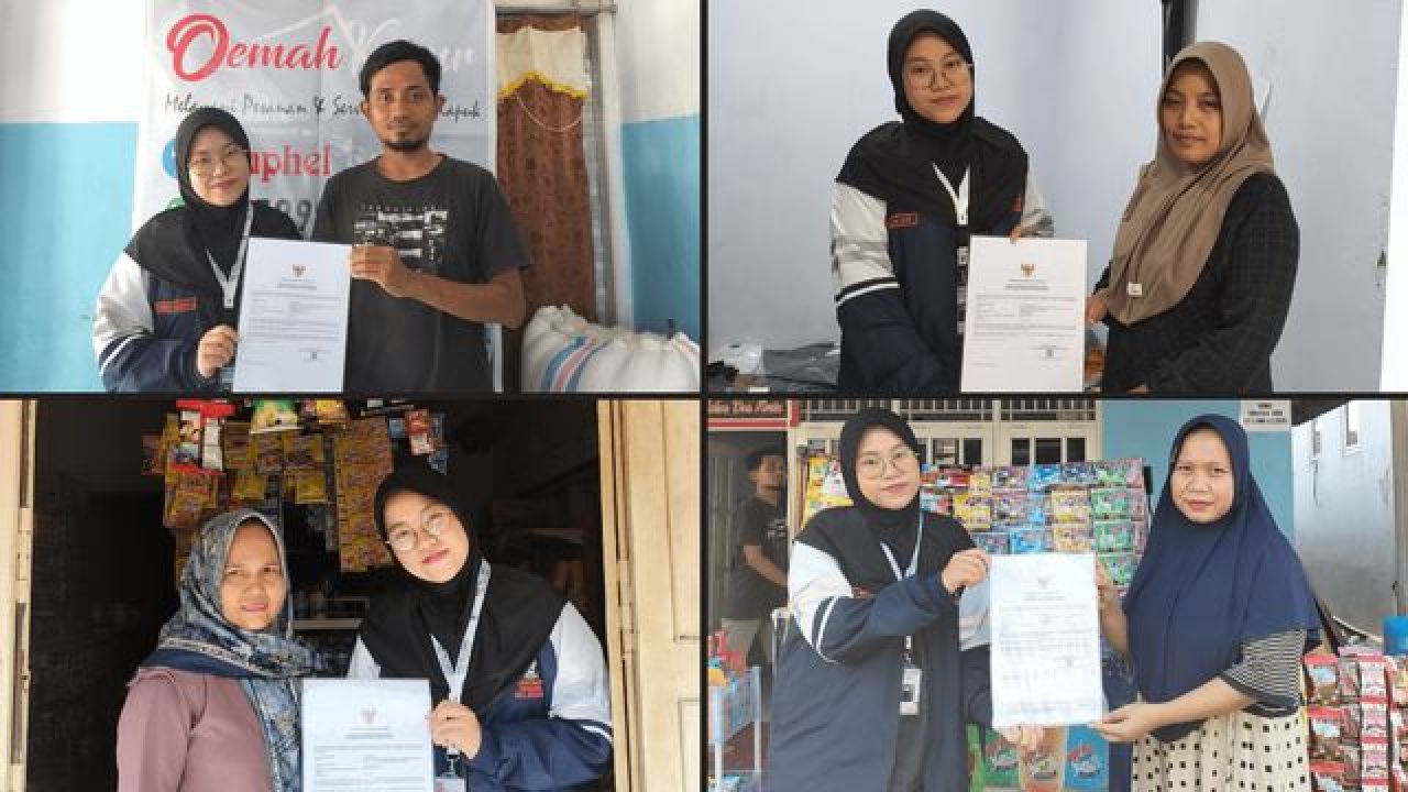 Mahasiswa Akuntansi Perpajakan Angkatan 2021 Universitas Diponegoro, untuk membantu masyarakat di Desa Wonoyoso dalam mendapatkan legalitas usaha. ( Foto : Jatimkini.com/Ilham)
