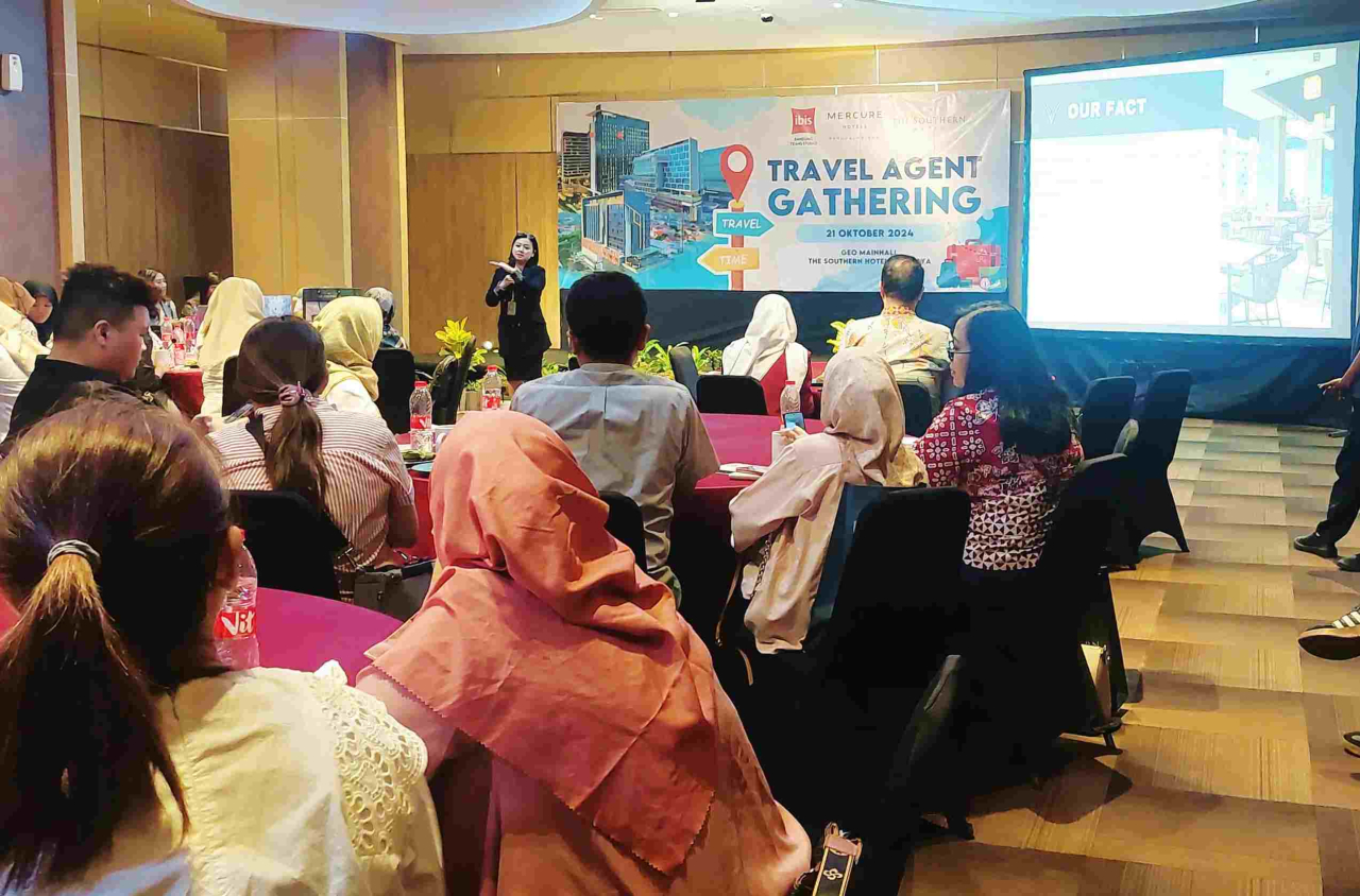 Gelaran gathering travel agent yang diadakan di The Southern Hotel Surabaya. Foto : The Southern