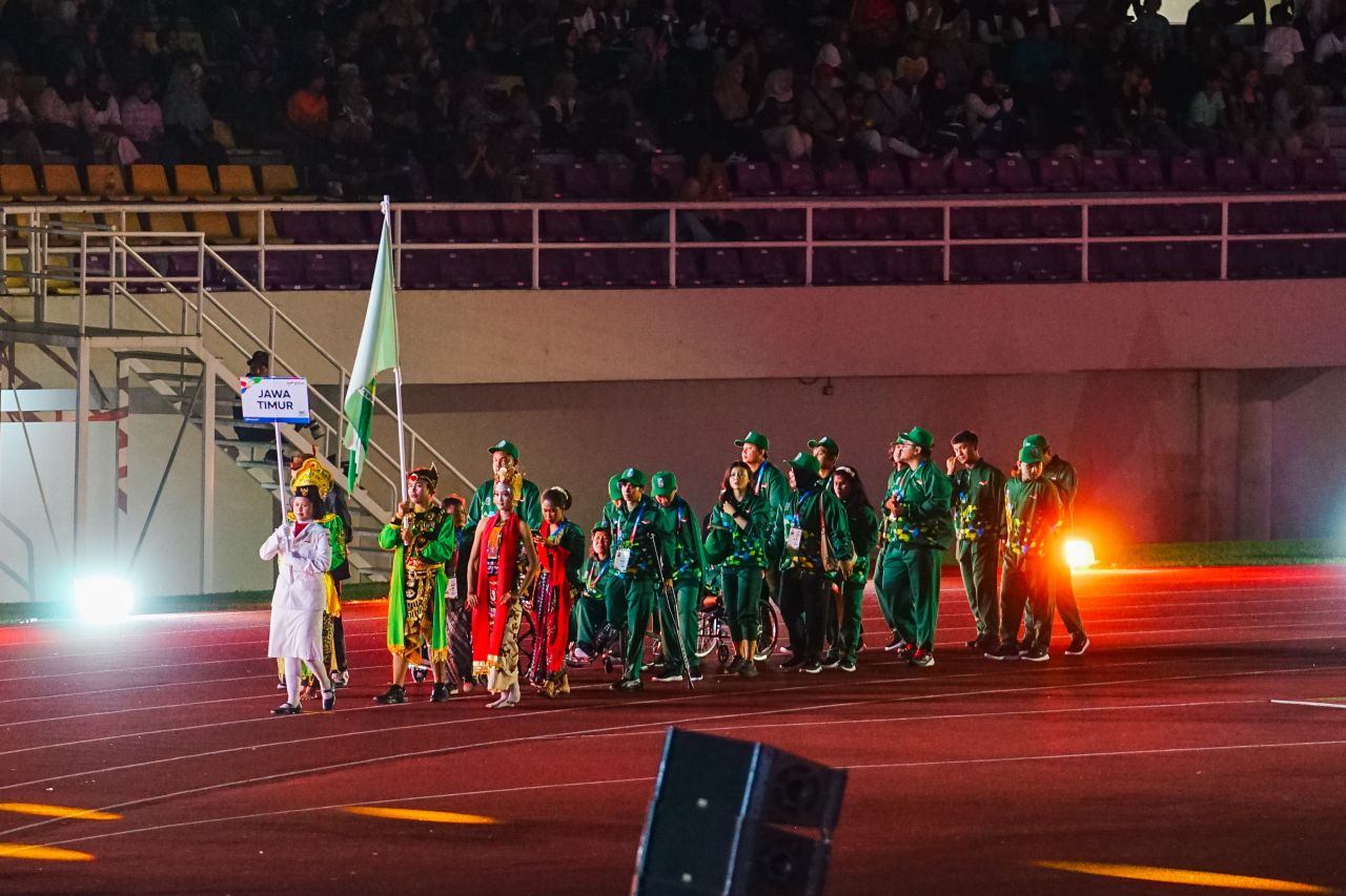 Kontingen Jatim optimis bisa borong emas di ajang Peparnas 2024 ( Foto : Humas Pemprov Jatim for Jatimkini.com)