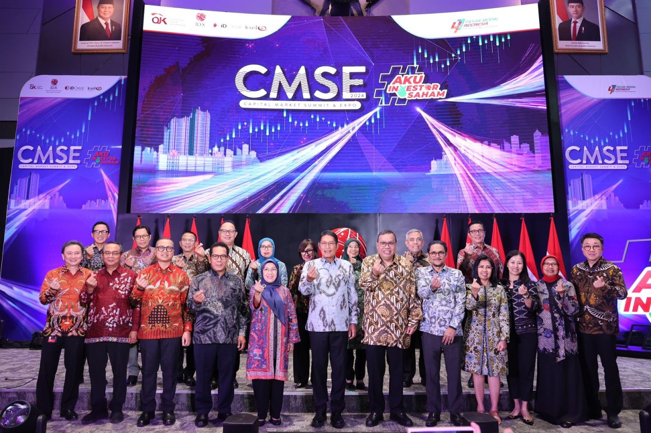 Direktur Utama BEI, Iman Rachman bersama stakeholder membuka acara Capital Market Summit & Expo 2024 di Jakarta. (Foto-foto: BEI for jatimkini.com)