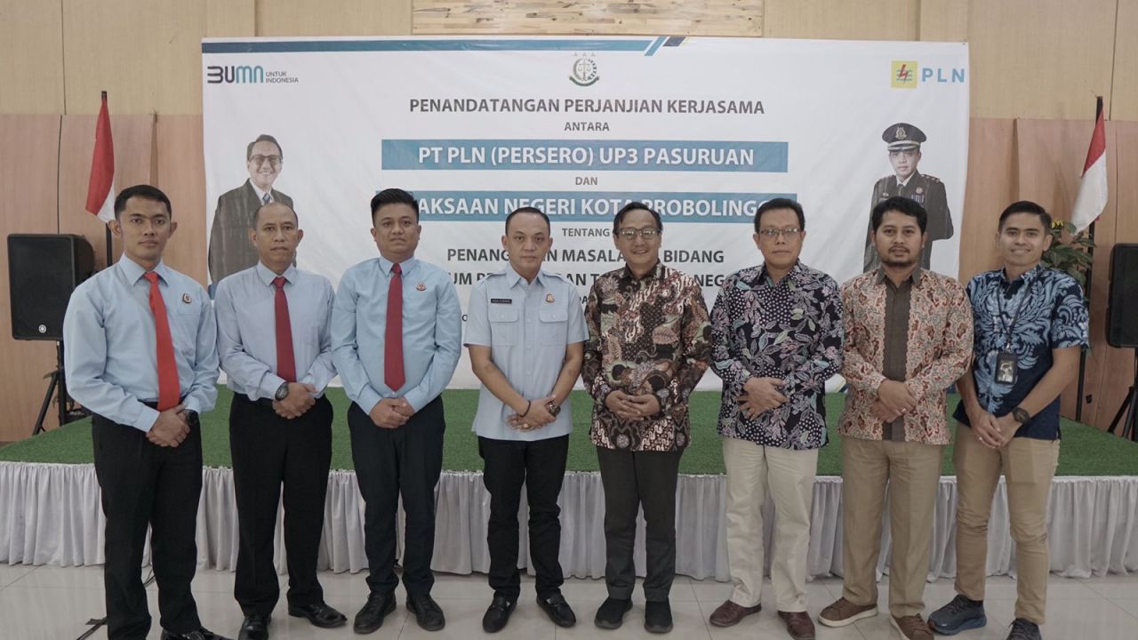 PLN UP3 Pasuruan MoU dengan Kejari Kota Probolinggo. (Foto: PLN for Jatimkini)