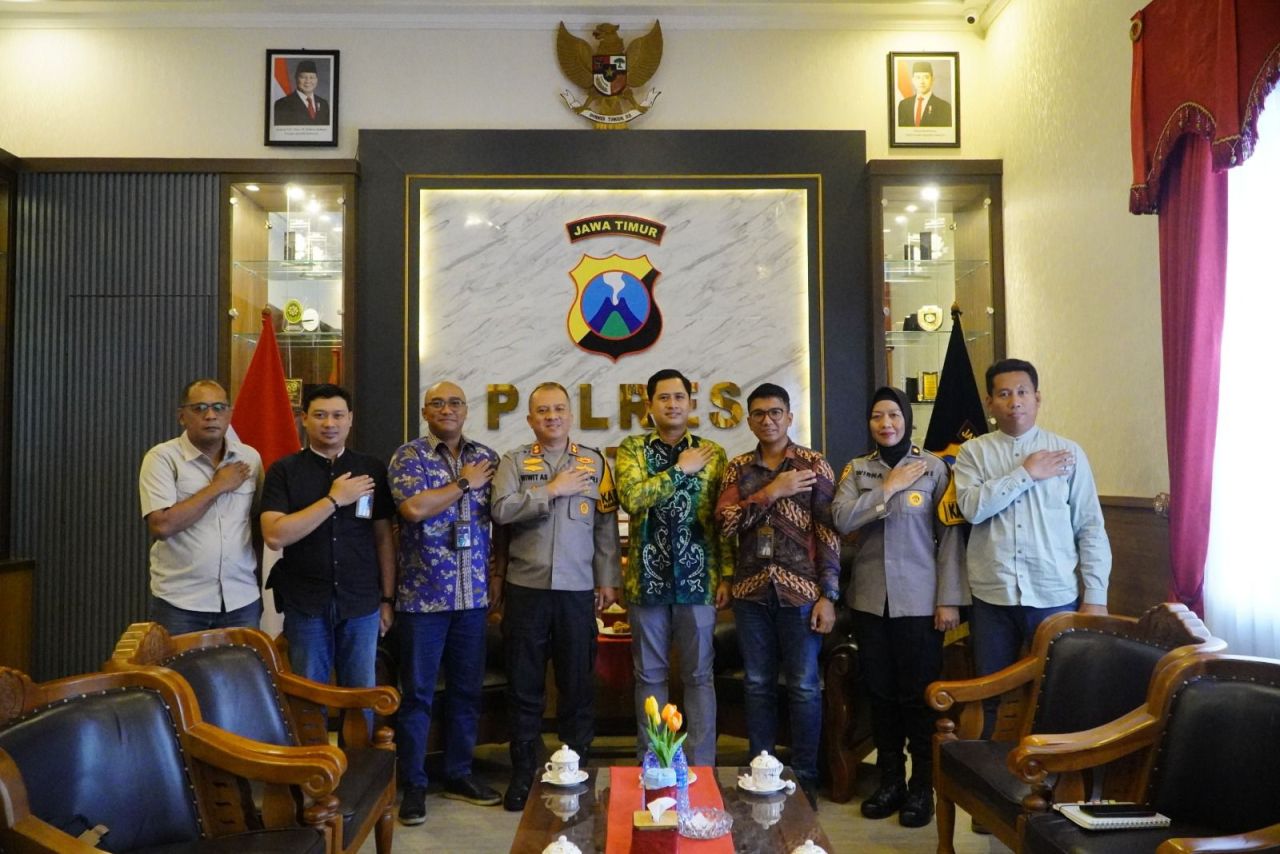 PLN UP3 Kediri menggelar audiensi dengan Polres Kabupaten Blitar pada Kamis (21/11).  (Foto: PLN for Jatimkini)