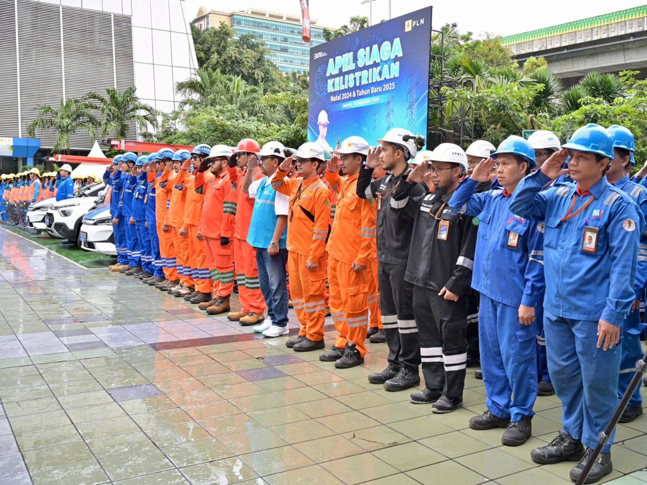 Apel siaga kelistrikan, PLN memastikan kesiapan sistem kelistrikan di setiap daerah di Indonesia. (Foto: PLN for Jatimkini)
