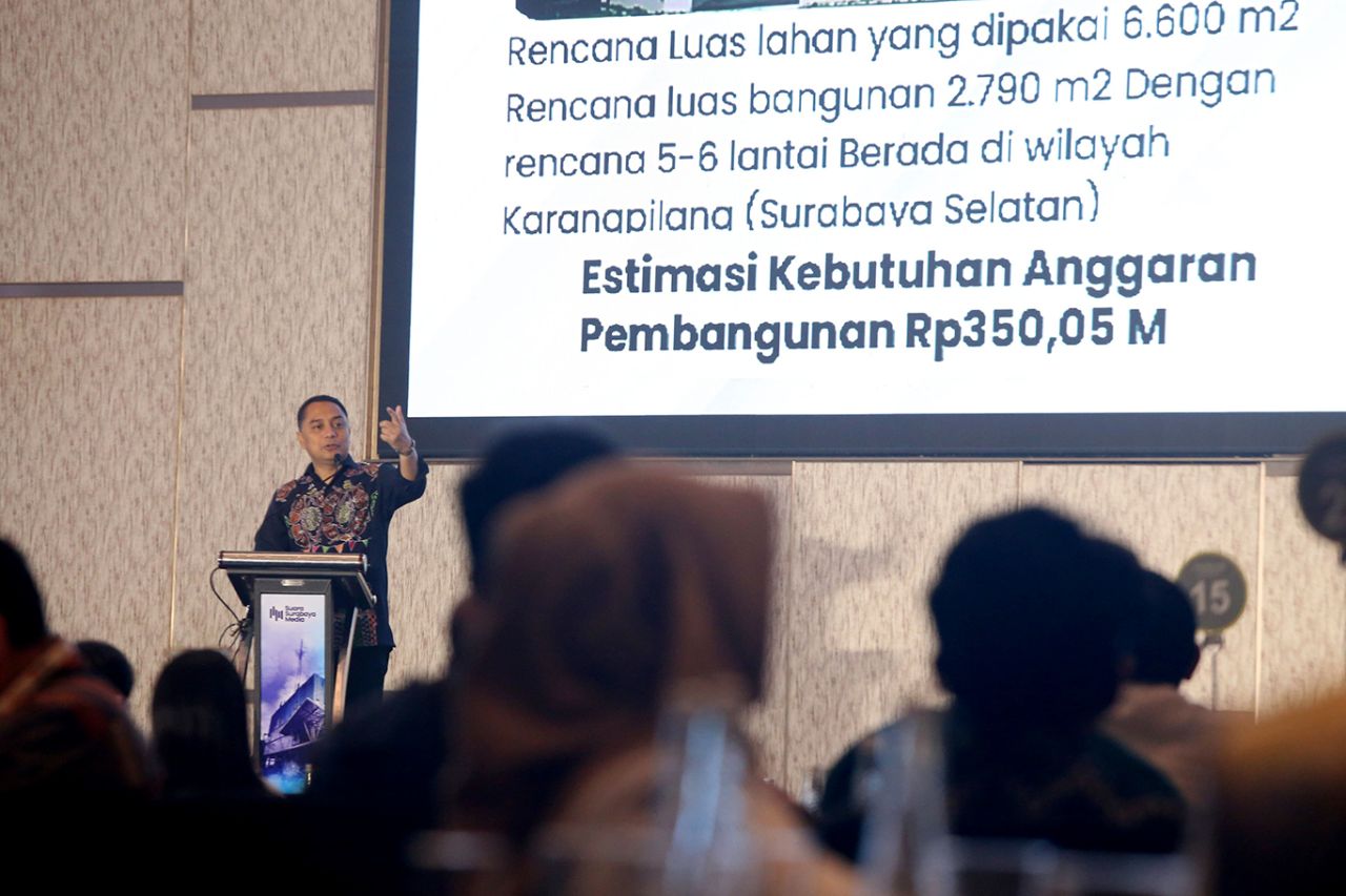 Eri Cahyadi optimistis Surabaya bisa mencapai target investasi dengan pembangunan infrastruktur besar-besaran. (Foto: Humas Pemkot Surabaya for jatimkini.com)