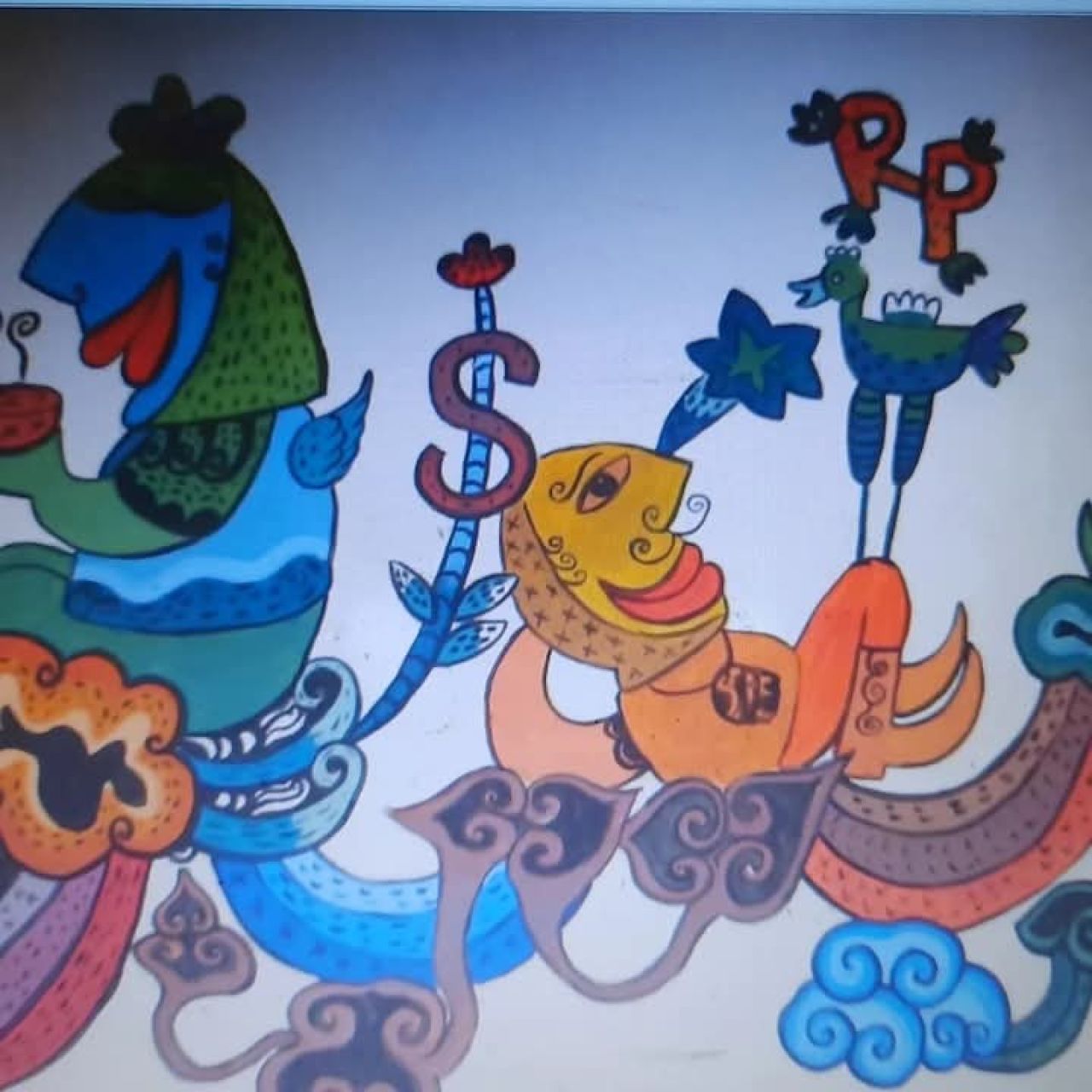 Ilustrasi: Lukisan mural karya Agoes Koecing