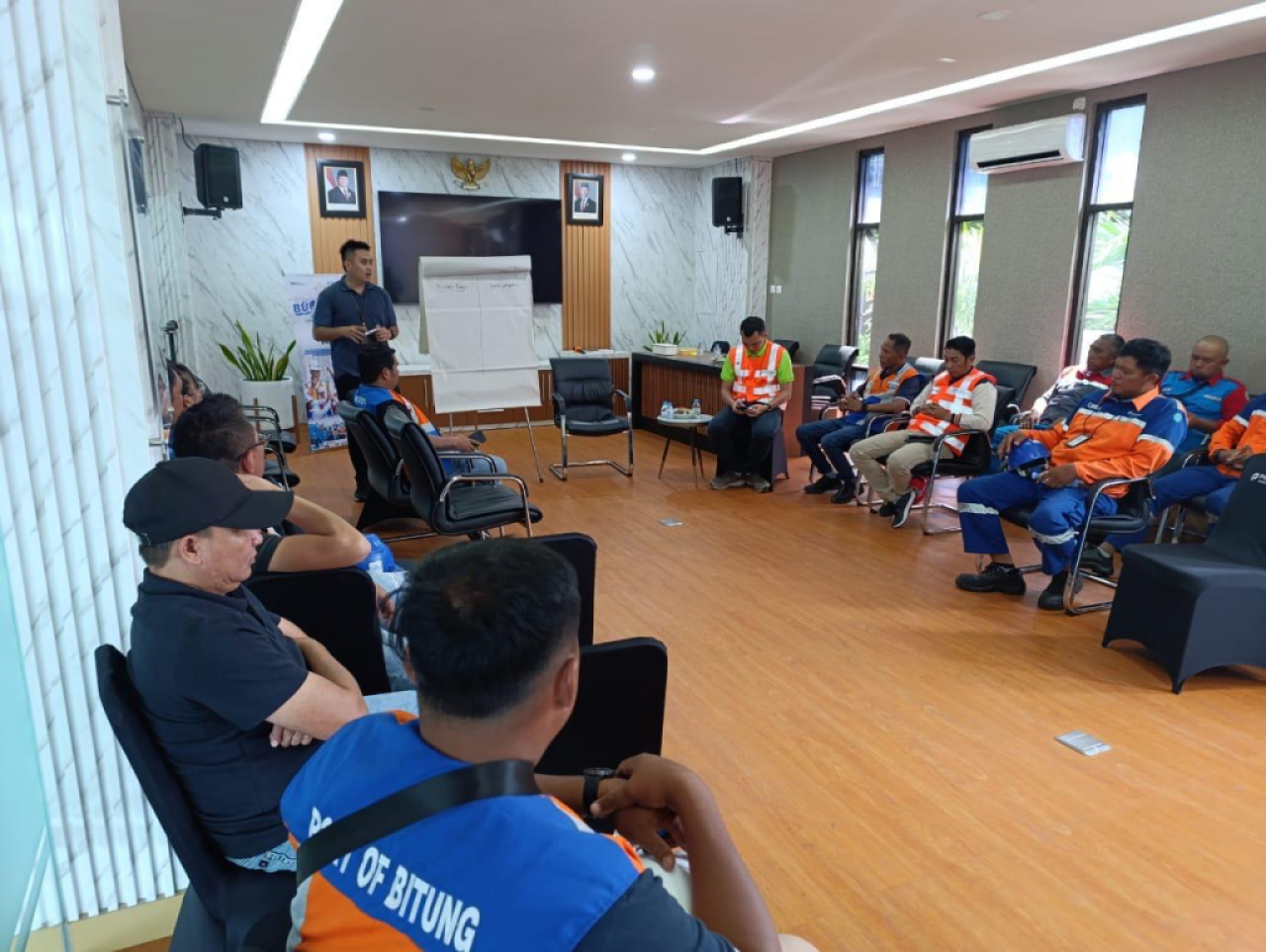 Salah satu kegiatan memperingati Bulan K3 di TPK Bitung. Foto : Pelindo Terminal Petikemas