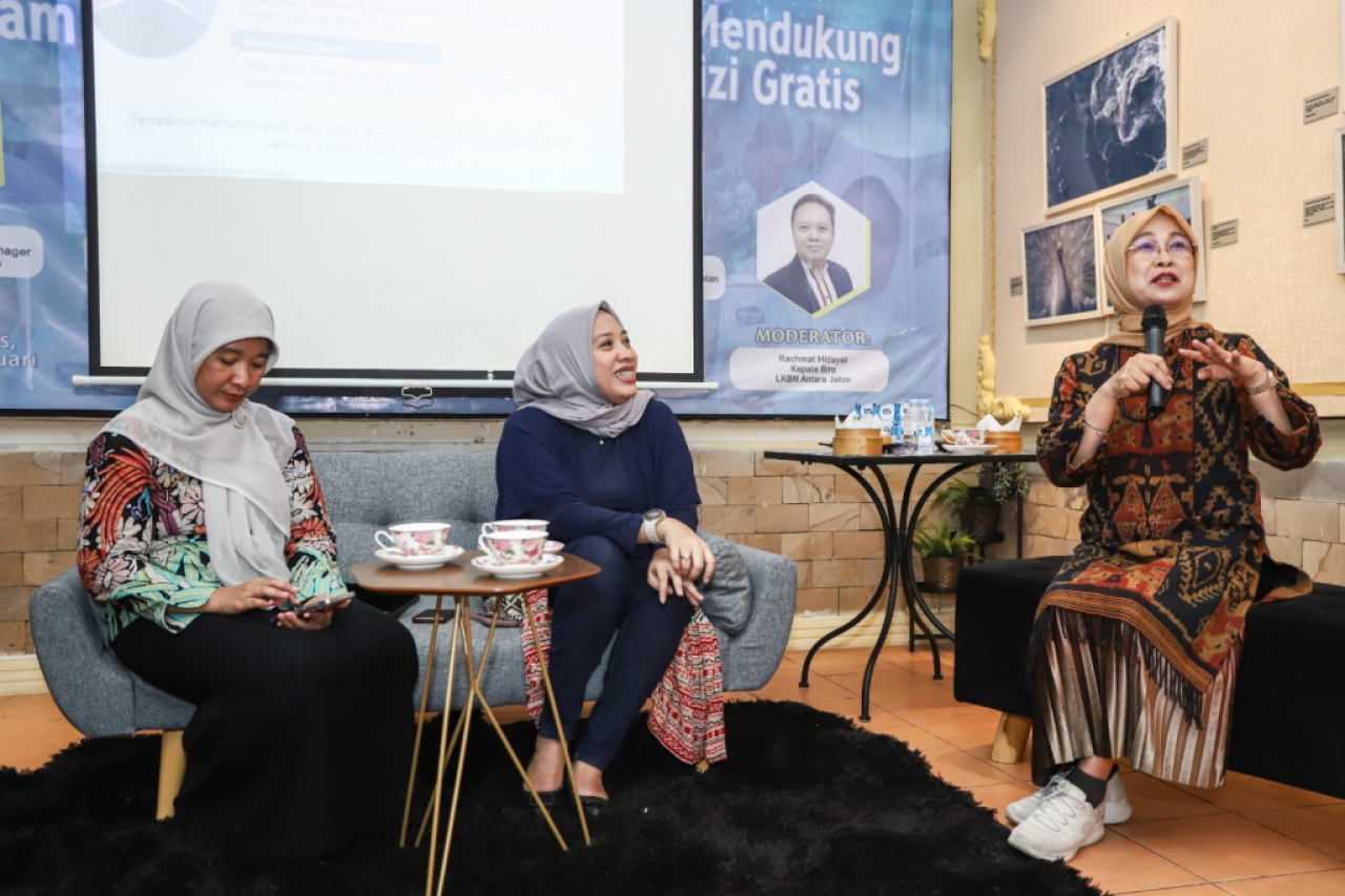 FGD program makan bergizi gratis yang digelar Jatimkini.com dan PT Frisian Flag Indonesia di Surabaya, Kamis (27/2/2025). Foto : Jatimkini