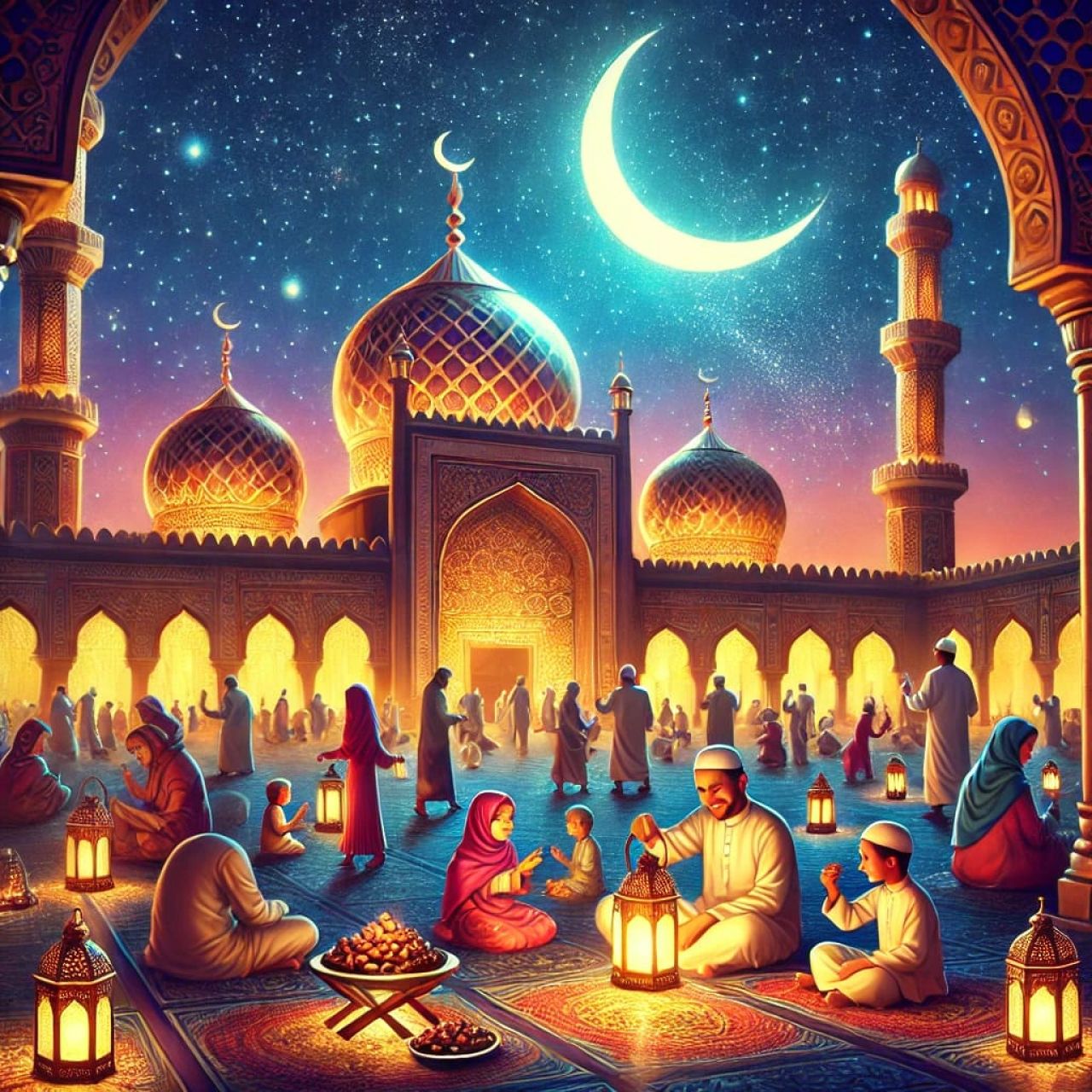 Sebentar lagi umat Islam di Indonesia akan menyambut datangnya bulan Ramadhan 2025. ( Foto : AI )