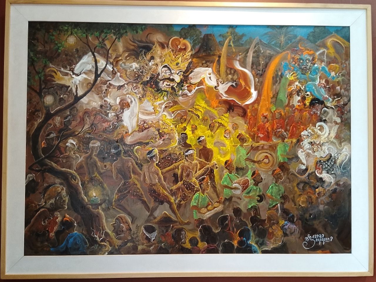 Ilustrasi Lukisan karya Triyoso Yusuf. (Foto: Jatimkini.com/ Rokimdakas)