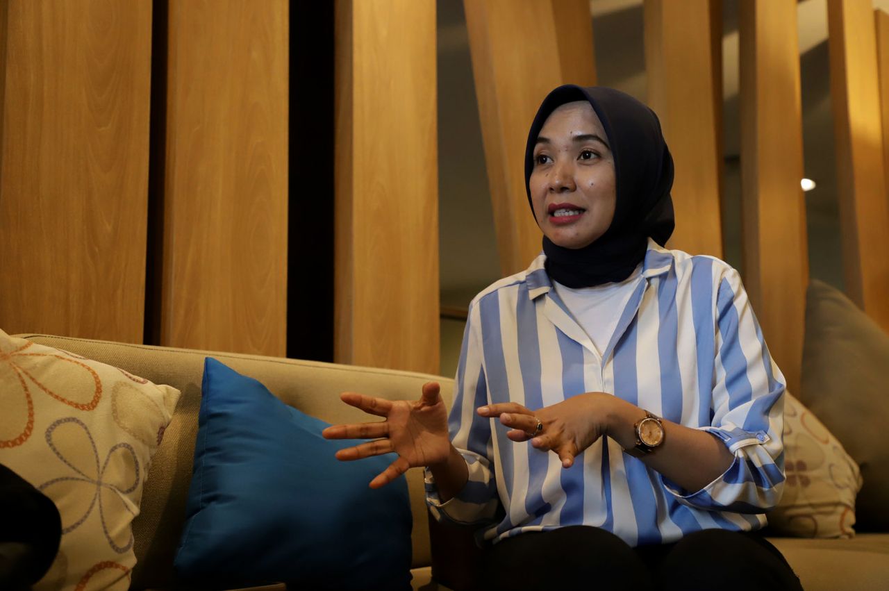 Ketua Hippindo Jawa Timur, April Wahyu Widati. (Foto: dok.Apindo Jawa Timur)