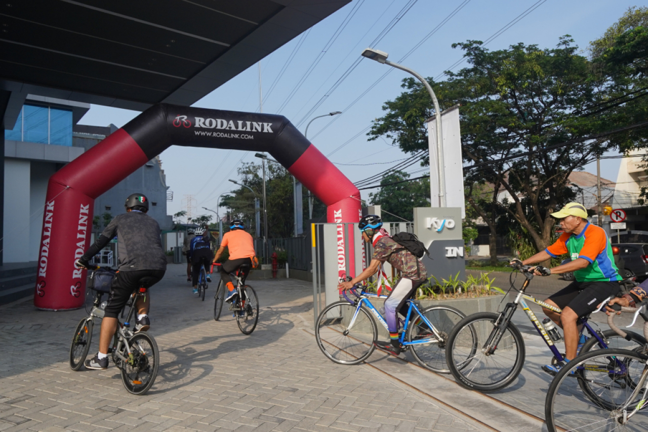 Kegiatan gowes yang digelar Kyo Society Surabaya. Foto : Tanrise