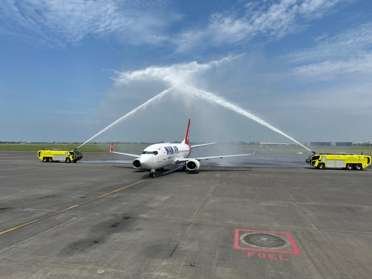 Ilustrasi. Layanan maskapai Nam Air di Bandara Internasional Juanda. Foto : Juanda