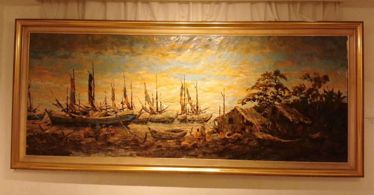 Karya Mozes Misdi koleksi Galeri Filadelvia, Surabaya. ( Foto: Rokimdakas for Jatimkini.com )