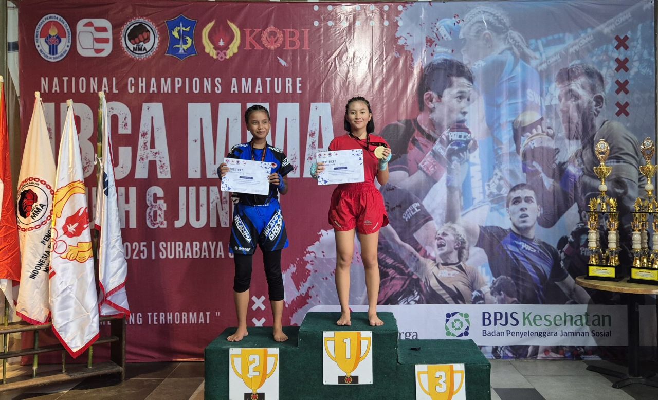 Tanisha Putri Ramadhani berhasil raih kemenangan diajang IBCA MMA 2025 ( Foto : Jatimkini.com/ Arif )