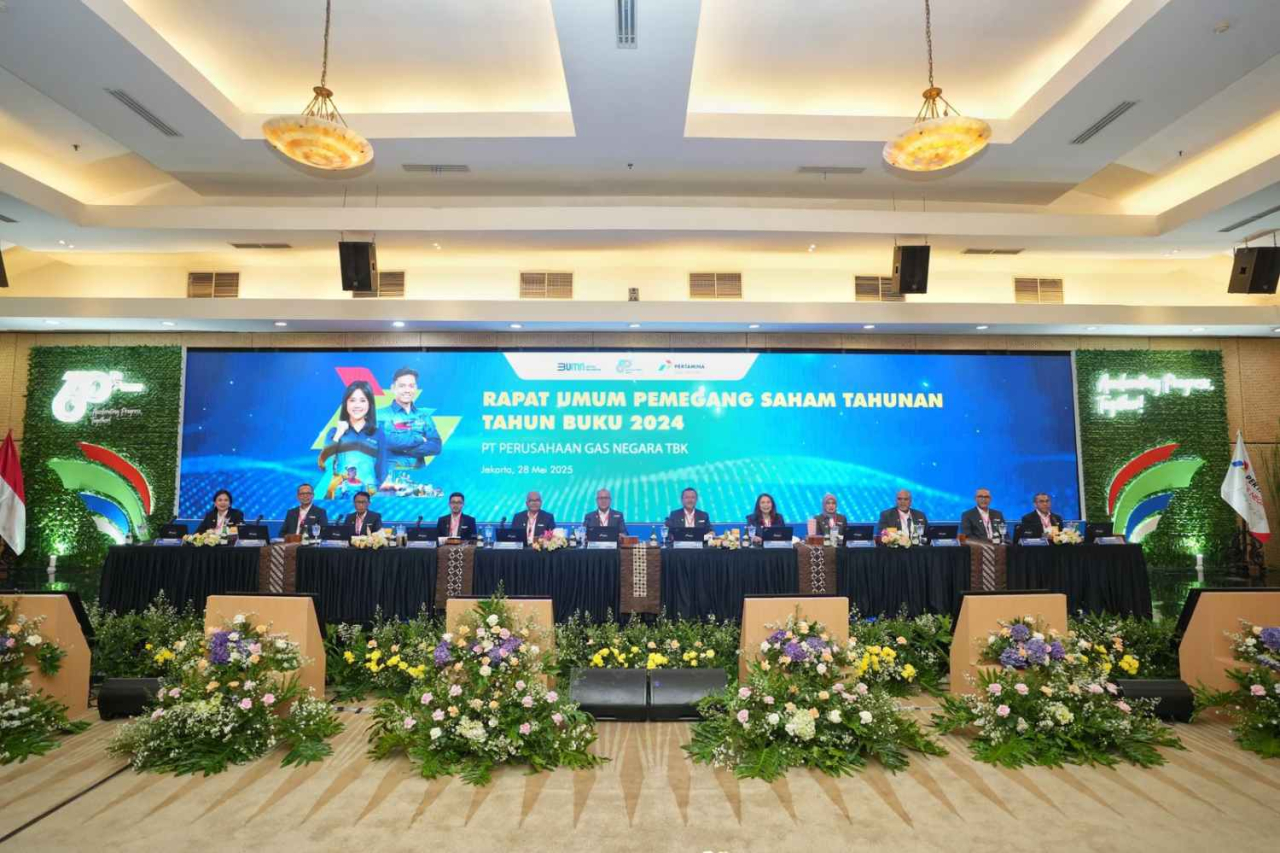 RUPS PT Perusahaan Gas Negara Tbk (PGAS) Tahun Buku 2024. Foto : PGN