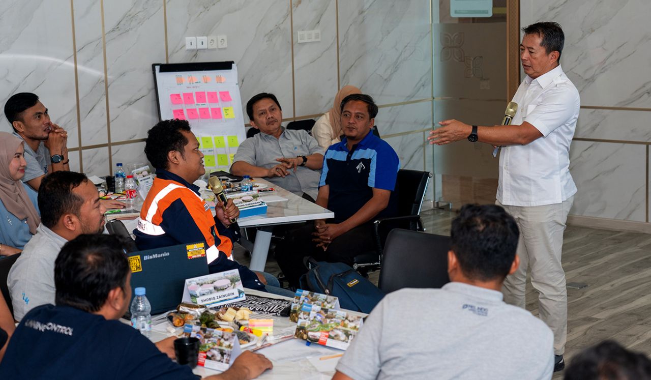 Direktur Operasi SPTP, Muarip memberikan materi pelatihan CTO yang diselenggarakan TPS. (Foto: TPS for jatimkini.com)