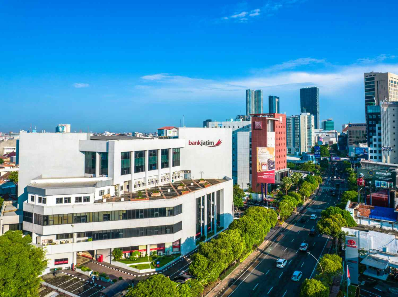 Ilustrasi kantor pusat Bank Jatim di Surabaya. Foto : Bank Jatim