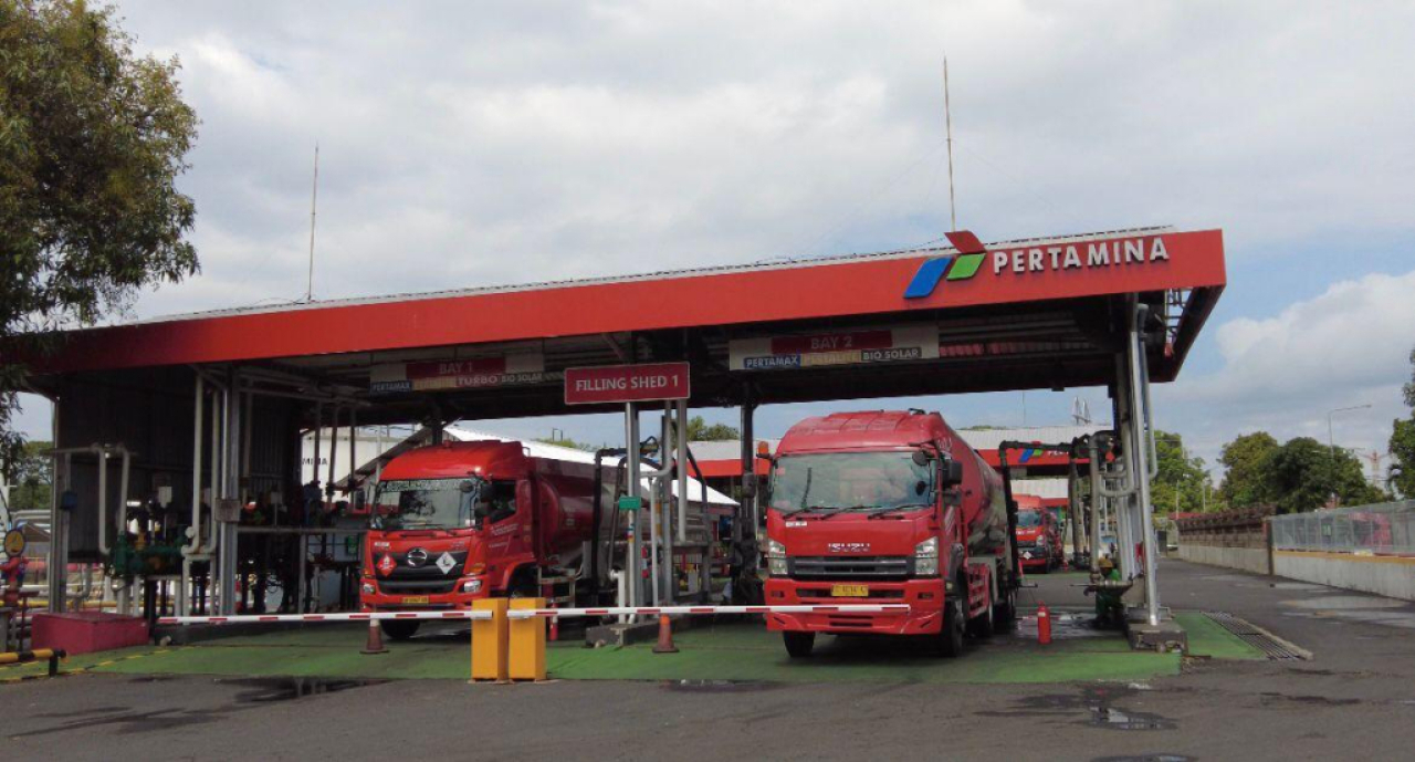 Ilustrasi pangkalan distribusi BBM Pertamina Patra Niaga. Foto : Pertamina