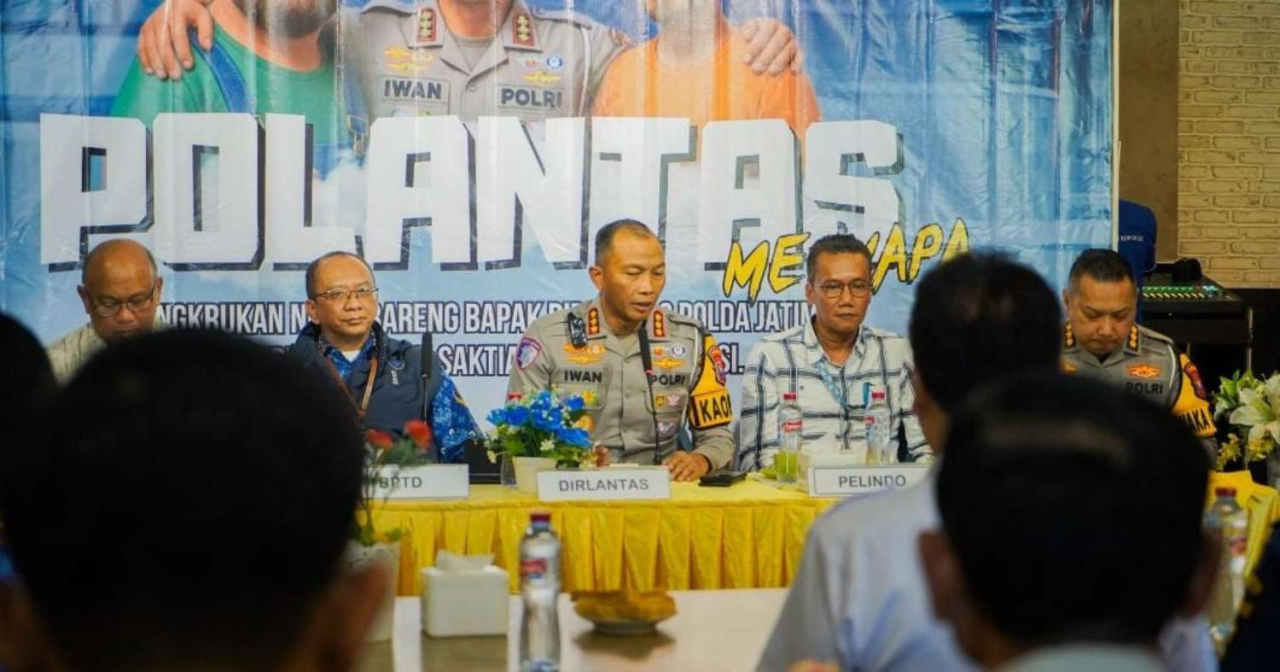 forum dialog tersebut menjadi wadah untuk mendengar aspirasi para pelaku usaha transportasi. Foto : Polda Jatim