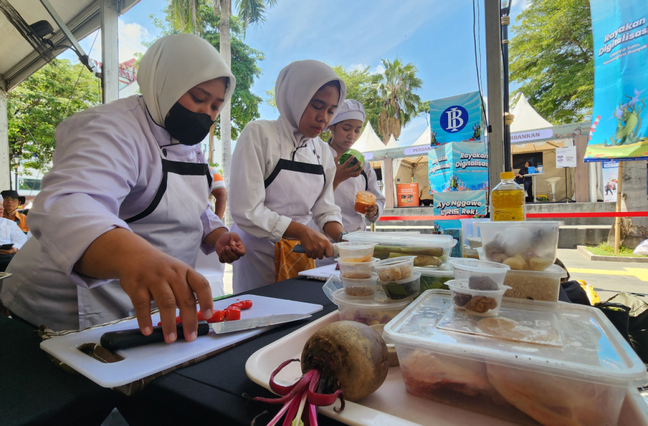 Peserta kompetisi dalam ajang Innovation Challenge di JCFF 2025 Surabaya. Foto : Peni Widarti