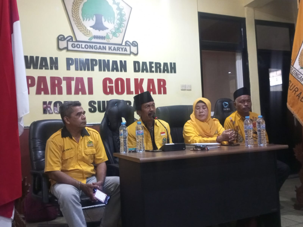 DPD Partai Golkar Kota Surabaya akan menggelar Musyawarah Daerah (Musda) XI, agenda utamanya memilih ketua DPD partai Golkar periode 2025- 2030 ( Foto : Madji for Jatimkini.com )