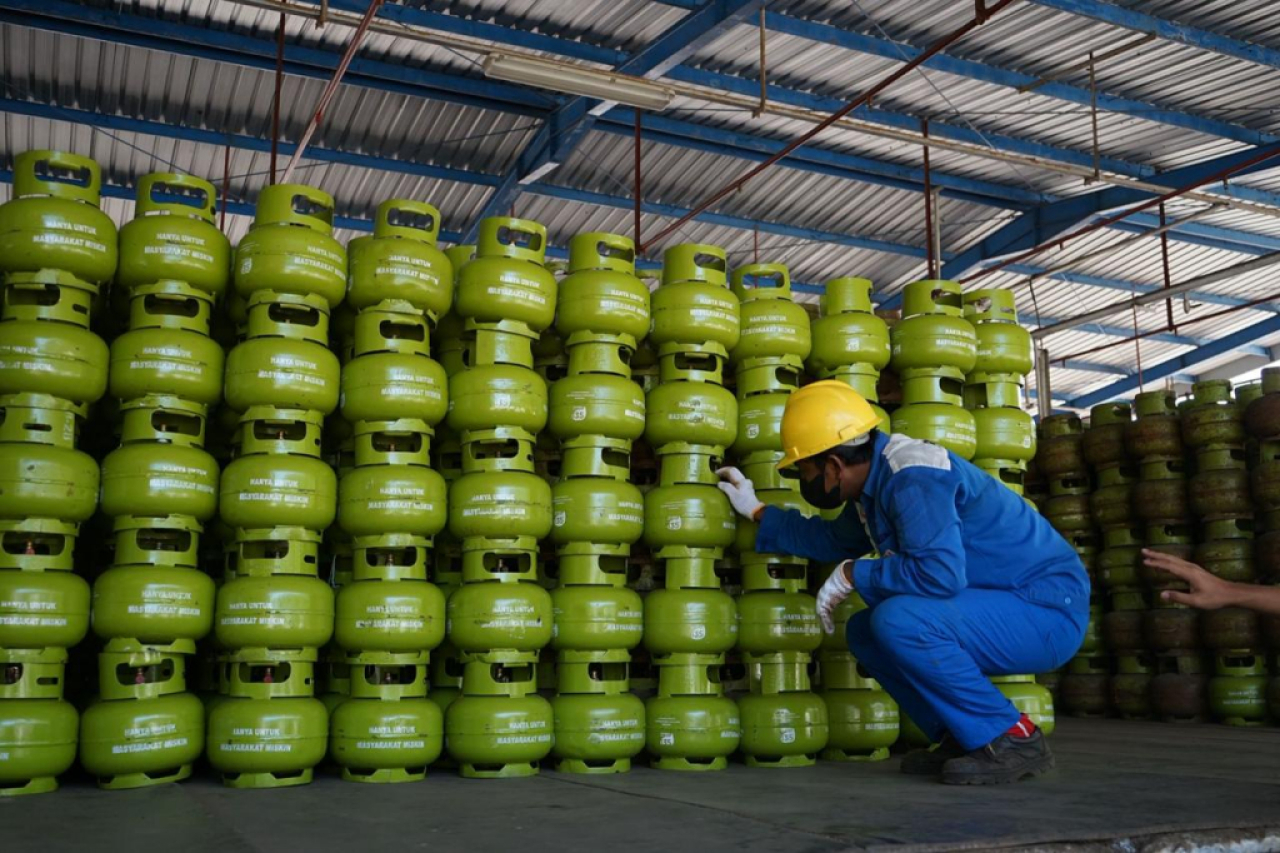 Ilustrasi. Tabung LPG 3kg. Foto : Pertamina
