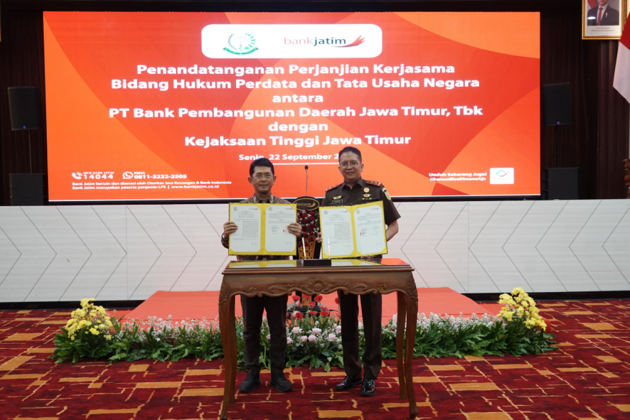 Kegiatan kerja sama Bank Jatim dengan Kejati Jatim. Foto : Bank Jatim