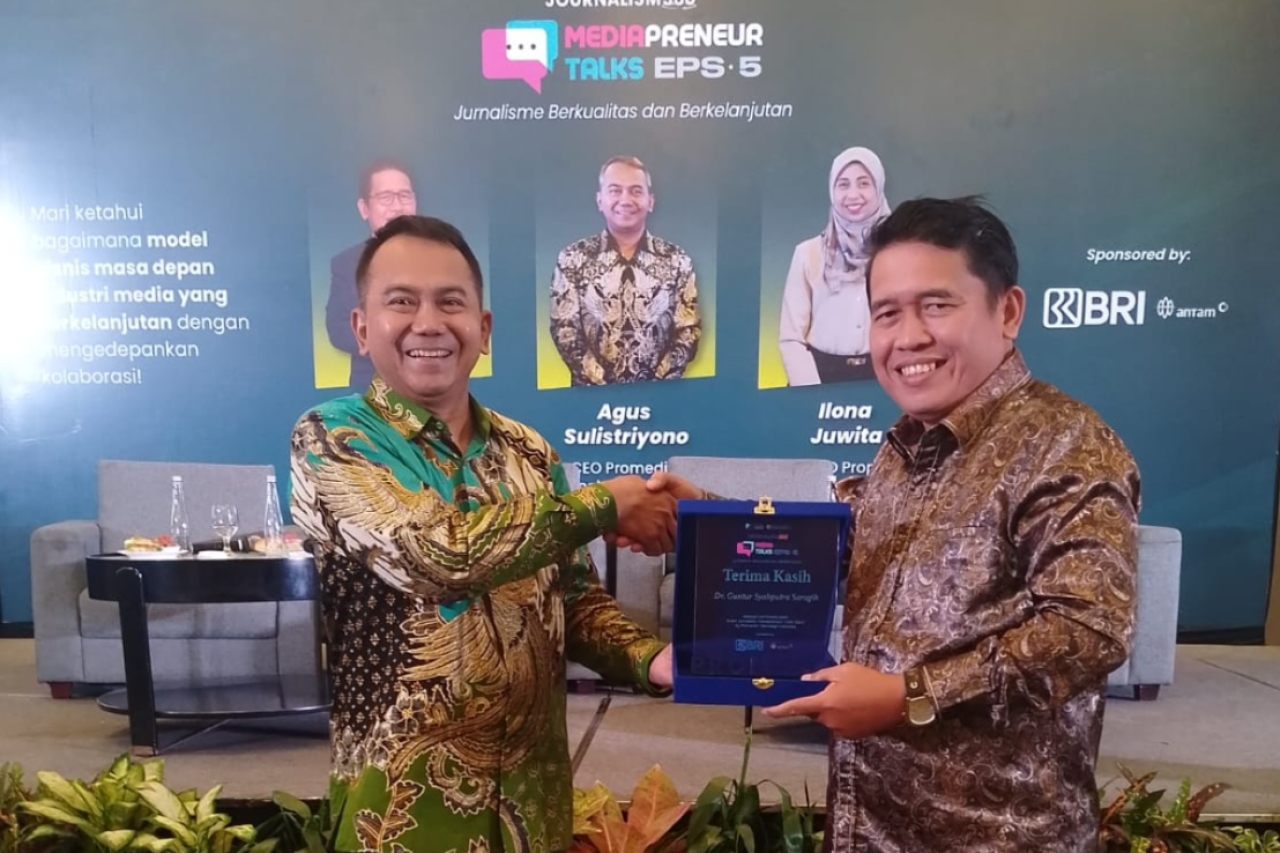 Promedia menggelar Mediapreneur Talk. Forum ini bukan sekadar seminar biasa melainkan bagian dari rangkaian Event Journalis 360 ( Foto : Rokimdakkas for Jatimkini.com )