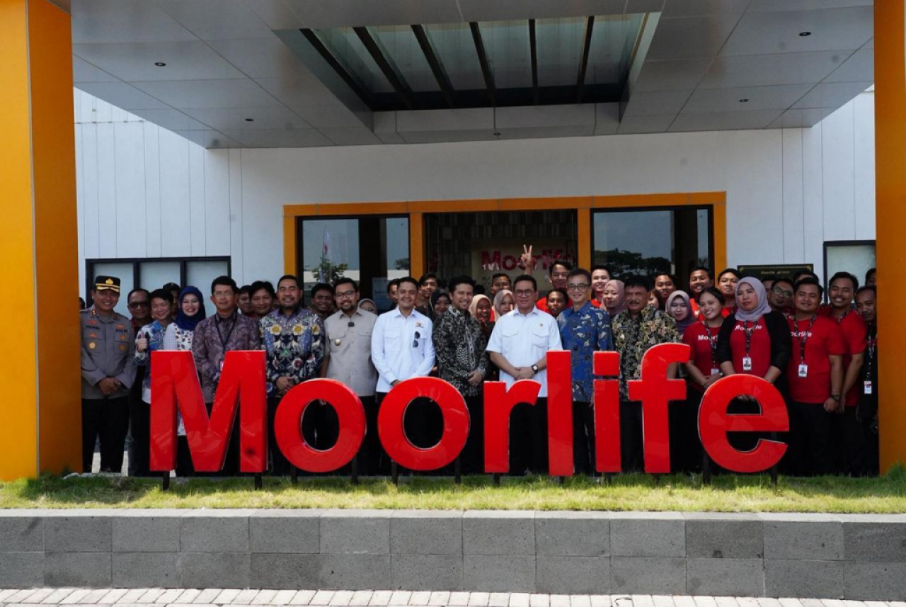 Pelepasan ekspor perdana ke Romania produk Moorlife. Foto : BJTM