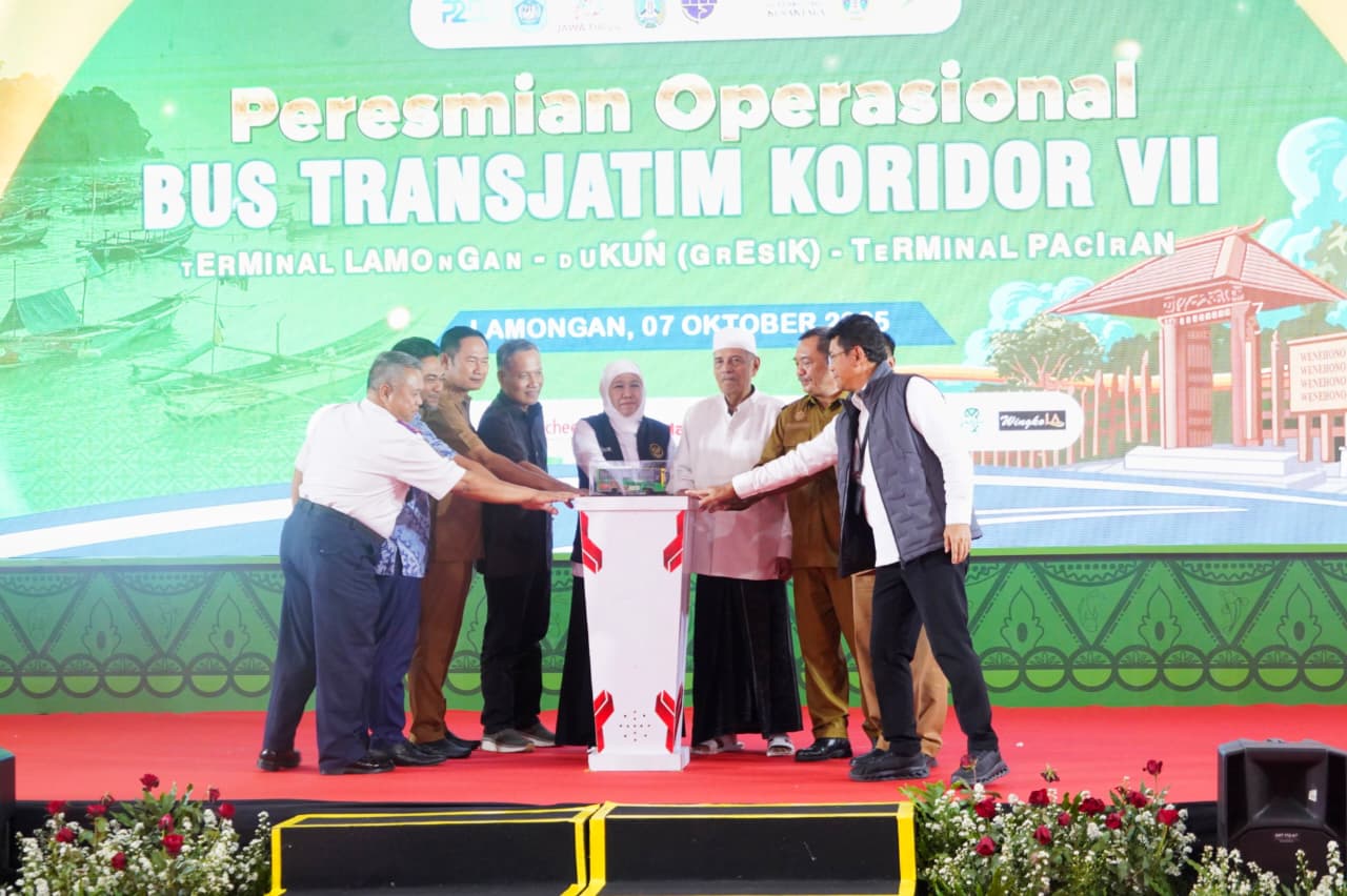 Peresmian Operasional Bus Trans Jatim Koridor VII Terminal Lamongan-Dukun (Gresik)-Terminal Paciran. Foto : BJTM