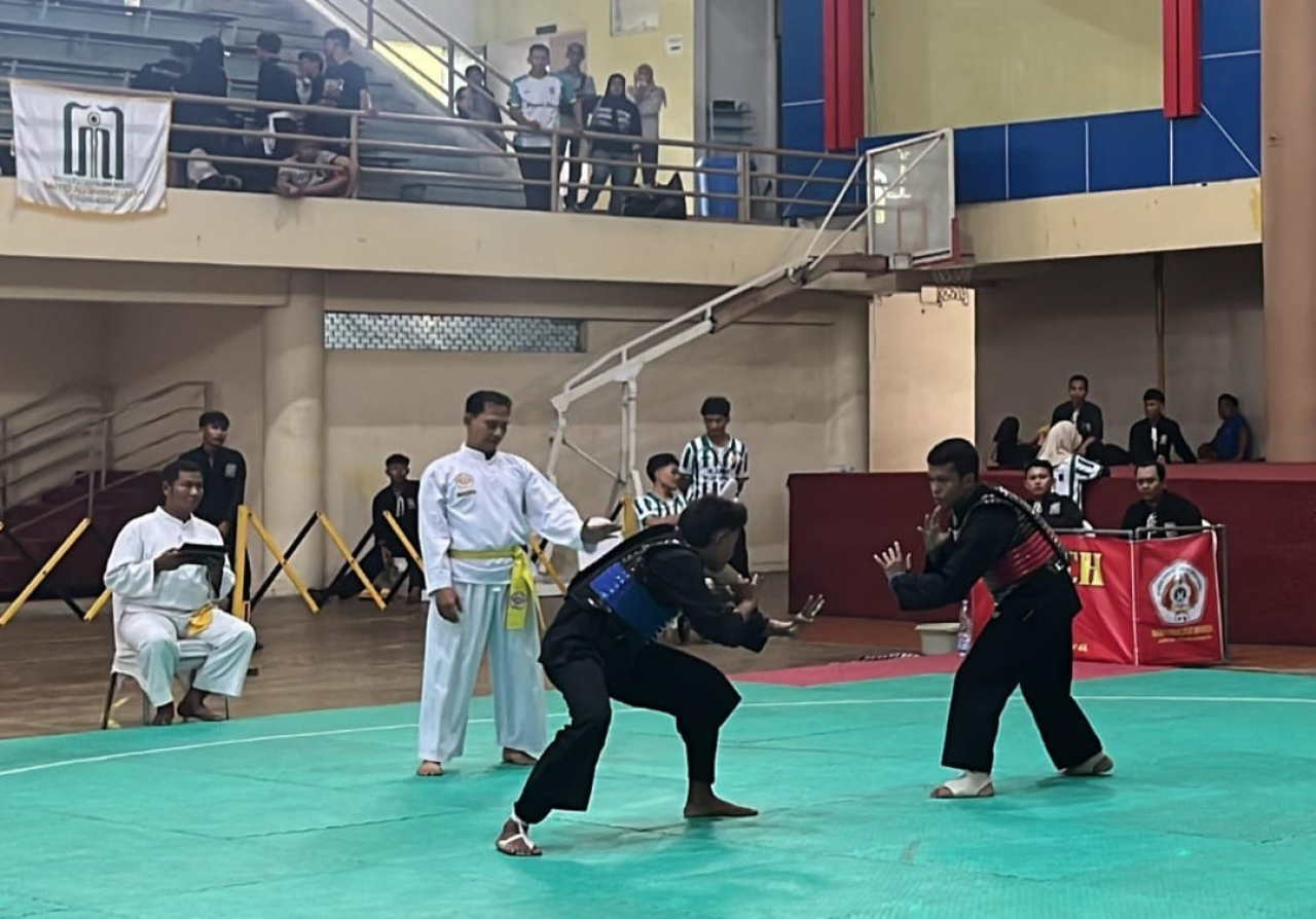 Universitas Pembangunan Nasional ( UPN ) Vetaran Jawa Timur resmi menjadi tuan rumah diajang Kejuaraan Pencak Silat PSHT tingkat nasional 2025 ( Foto : Istimewa)