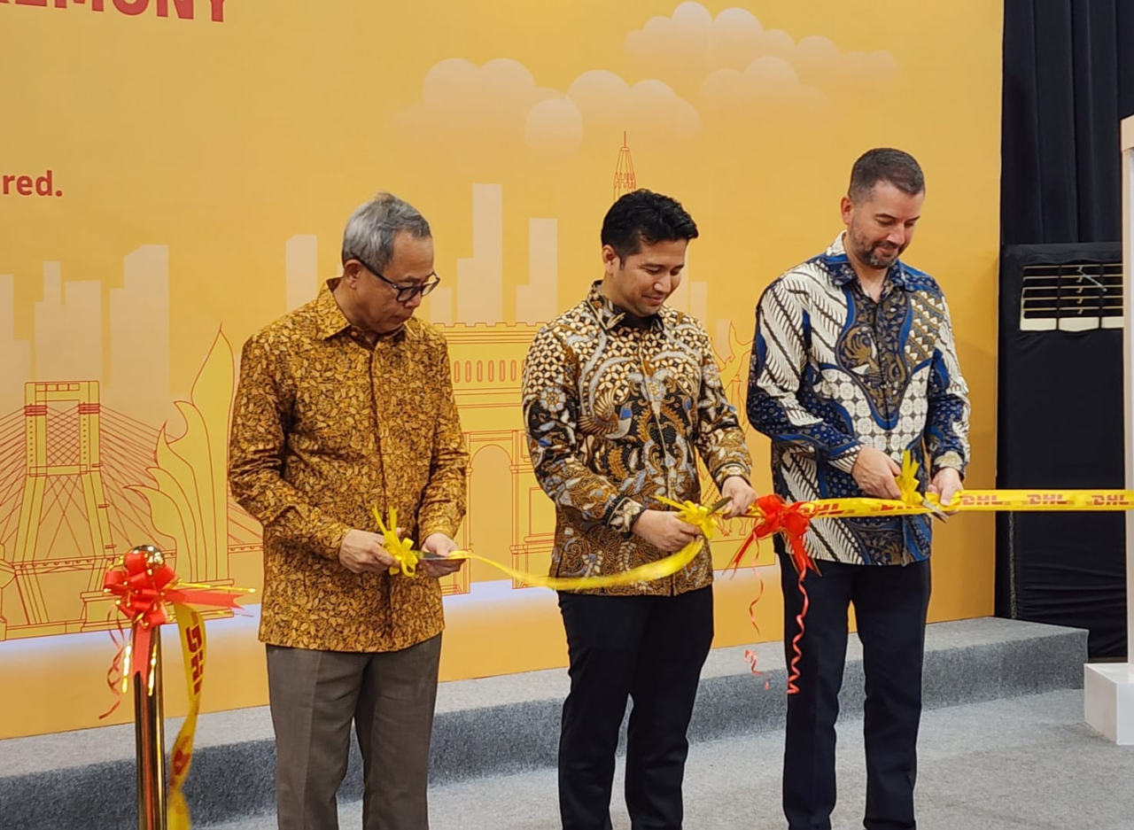 Peresmian DHL Express Surabaya Gateway and Service Center di Sidoarjo pada Kamis (4/12/2025). Foto : Peni Widarti