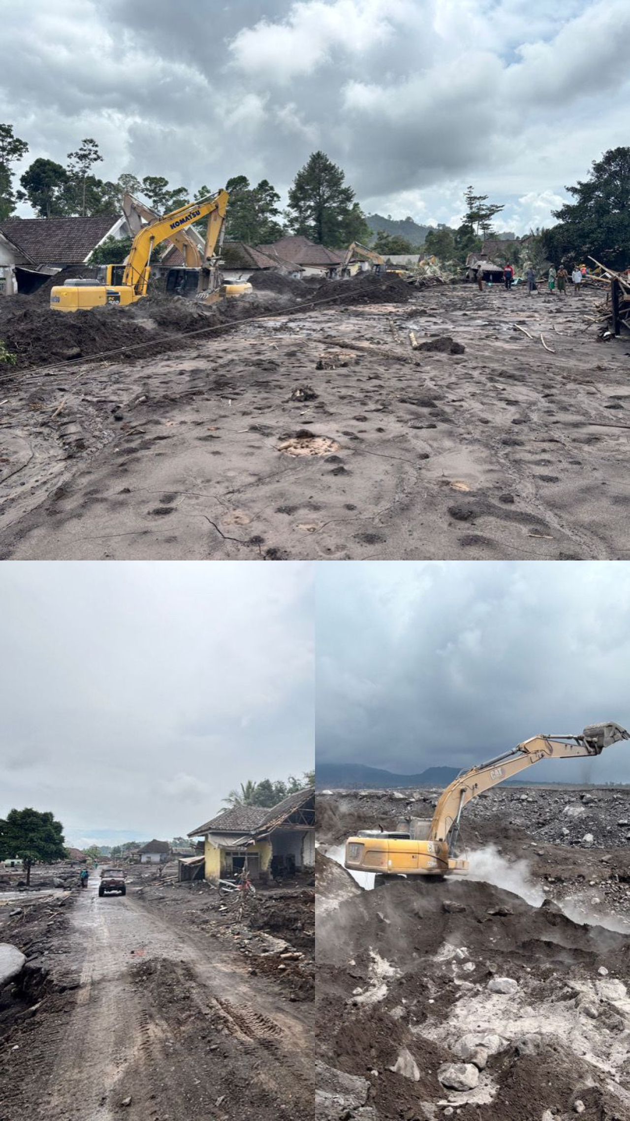 Pusda Jatim sejak bulan November pihak terus menangani pasca erupsi Gunung Semeru terus dilakukan intensif di Kecamatan Pronojiwo, Lumajang.