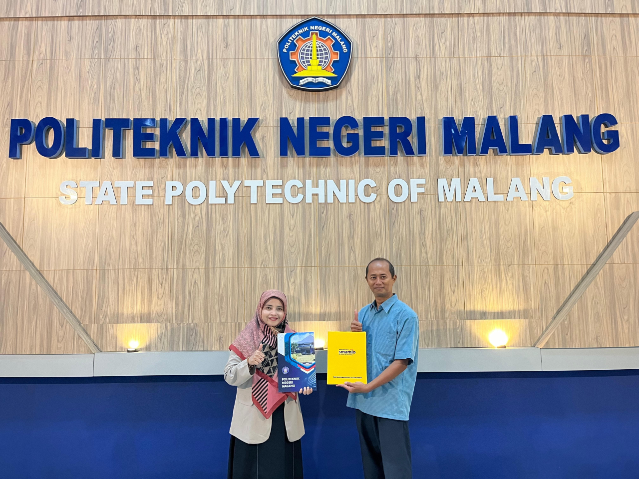 SMA Muhammadiyah 10 GKB Gresik (Smamio) melaksanakan MoU  dengan Politeknik Negeri Malang (Polinema) sebagai upaya memperkuat dukungan terhadap pengembangan karier ( Foto : Istimewa )