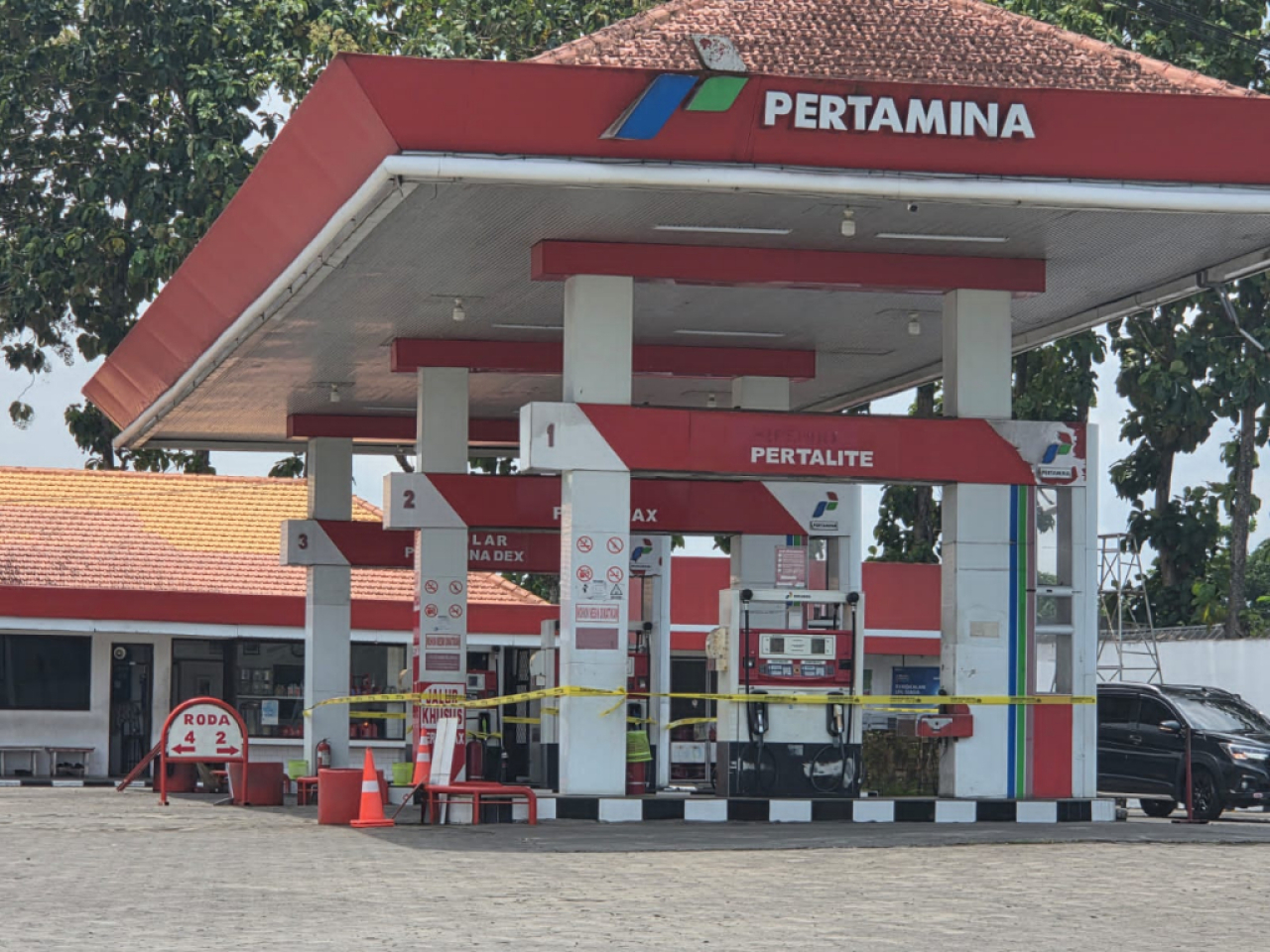 SPBU di Jember dalam pengawasan karena dugaan penyimpangan penyaluran biosolar. Foto : Pertamina