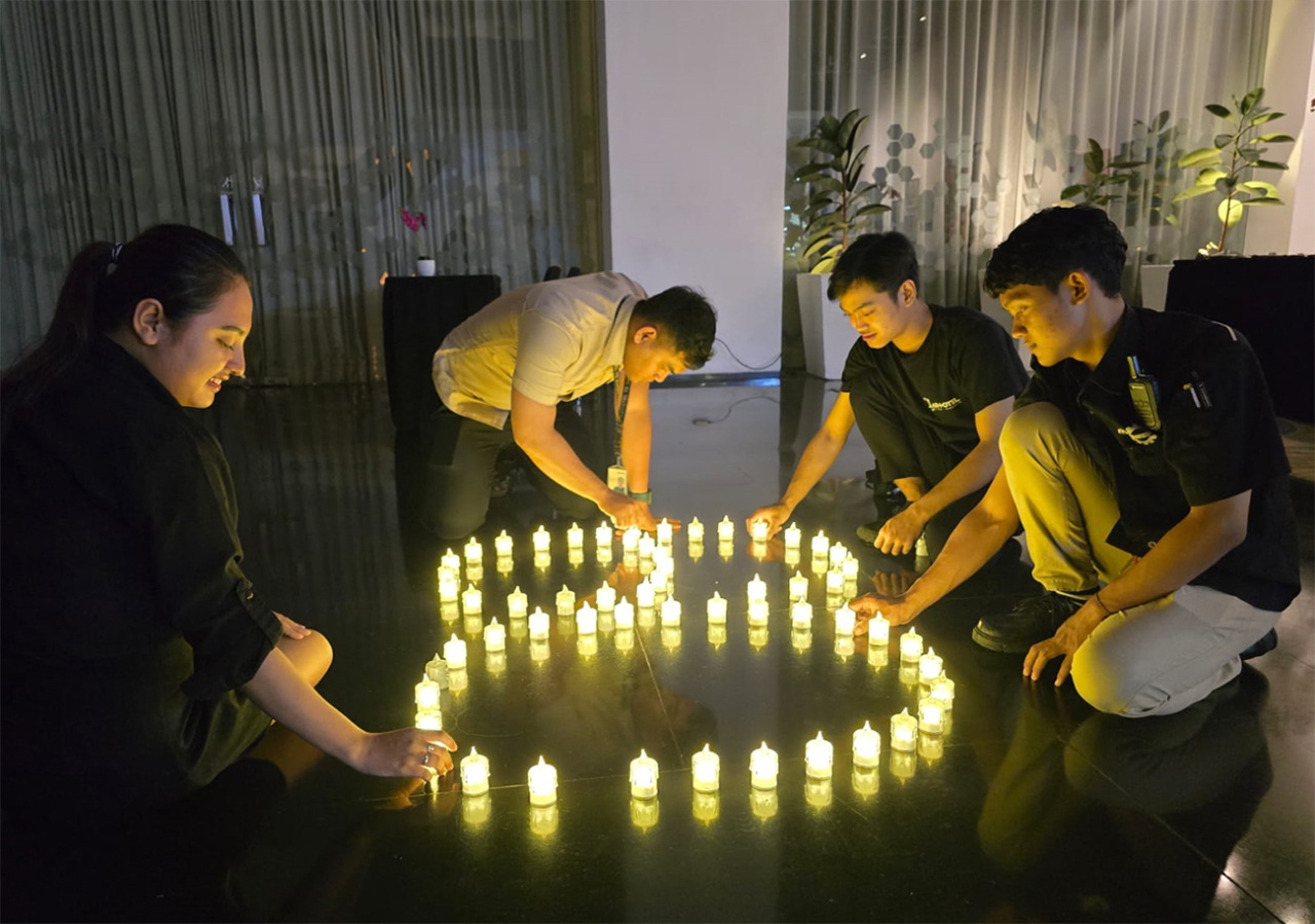 ARTOTEL TS Suites berkomitmen mendukung prinsip keberlanjutan dalam bentuk earth hour atua satu jam tanpa setrum. (Foto: dok.ARTOTEL TS Suites)