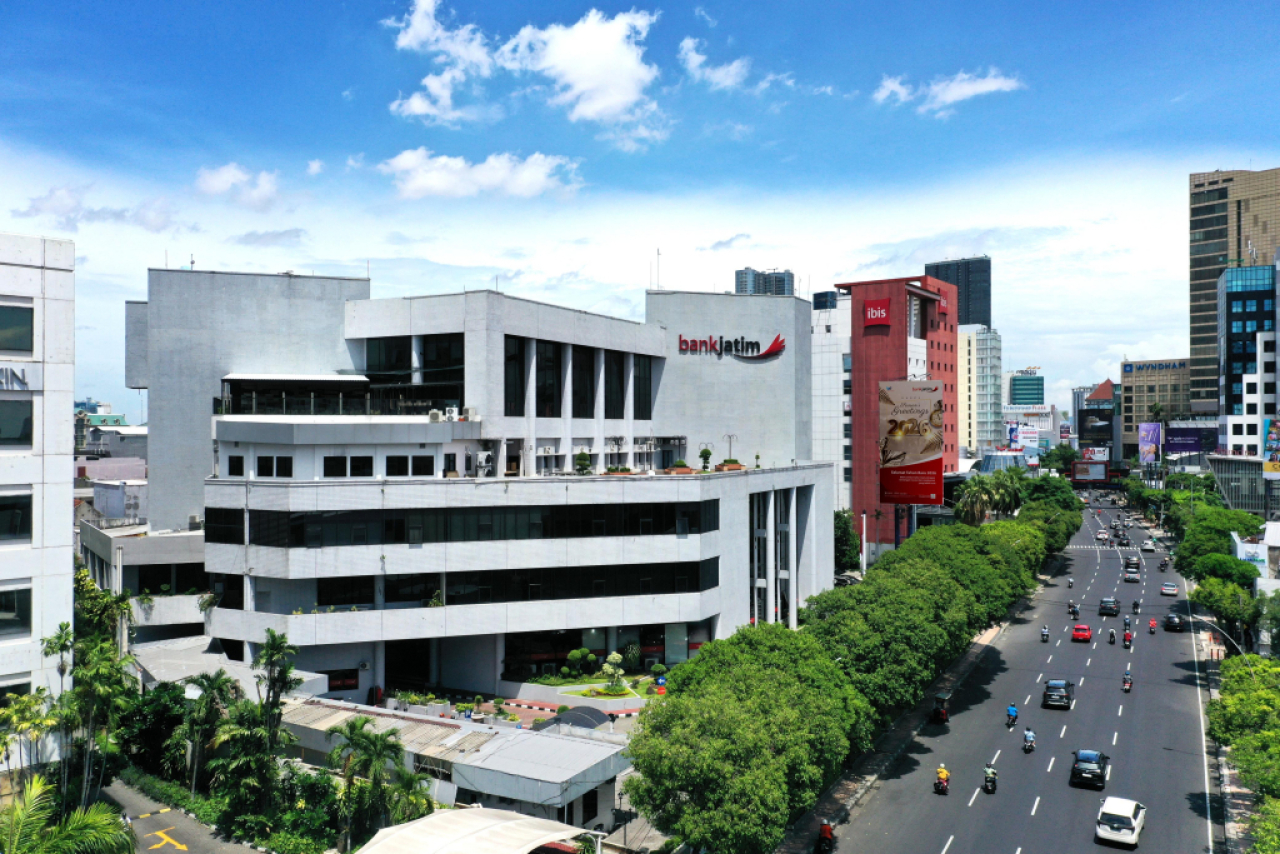 Ilustrasi kantor pusat Bank Jatim di Surabaya. Foto : Bank Jatim