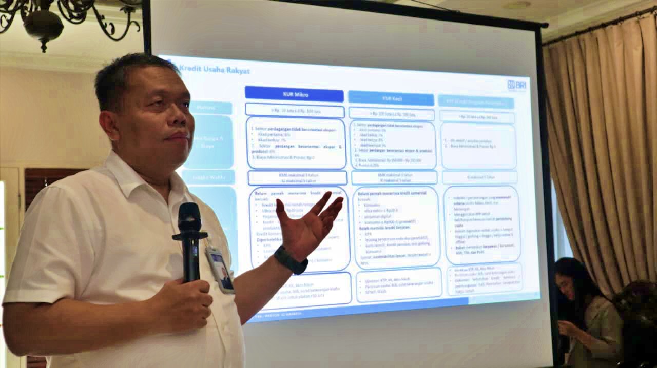 Regional Micro Banking Head BRI Region Surabaya, Rahadi Kristiyono. Foto : ist