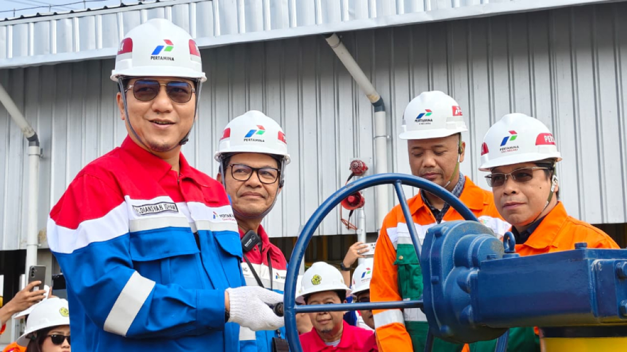 Peresmian operasional System Pipa Transmisi Gas Bumi Cirebon–Semarang II (CISEM II). Foto : PGN