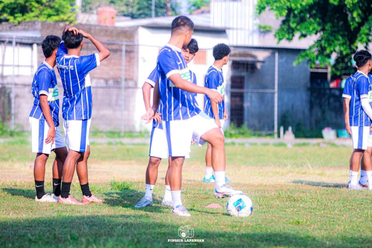Latihan terakhir Celebest FC jelang bentrok terakhir melawan PSMP Mojokerto dalam lanjutan Liga 4 Nasional babak 64 Besar. (Foto: dok.Celebest FC)