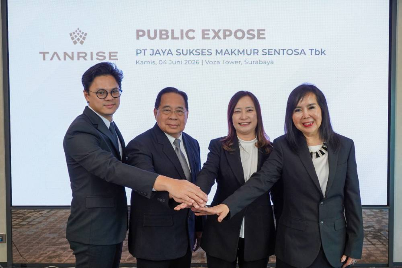 Jajaran direksi Tanrise dalam paparan publik 2026. Foto : Tanrise