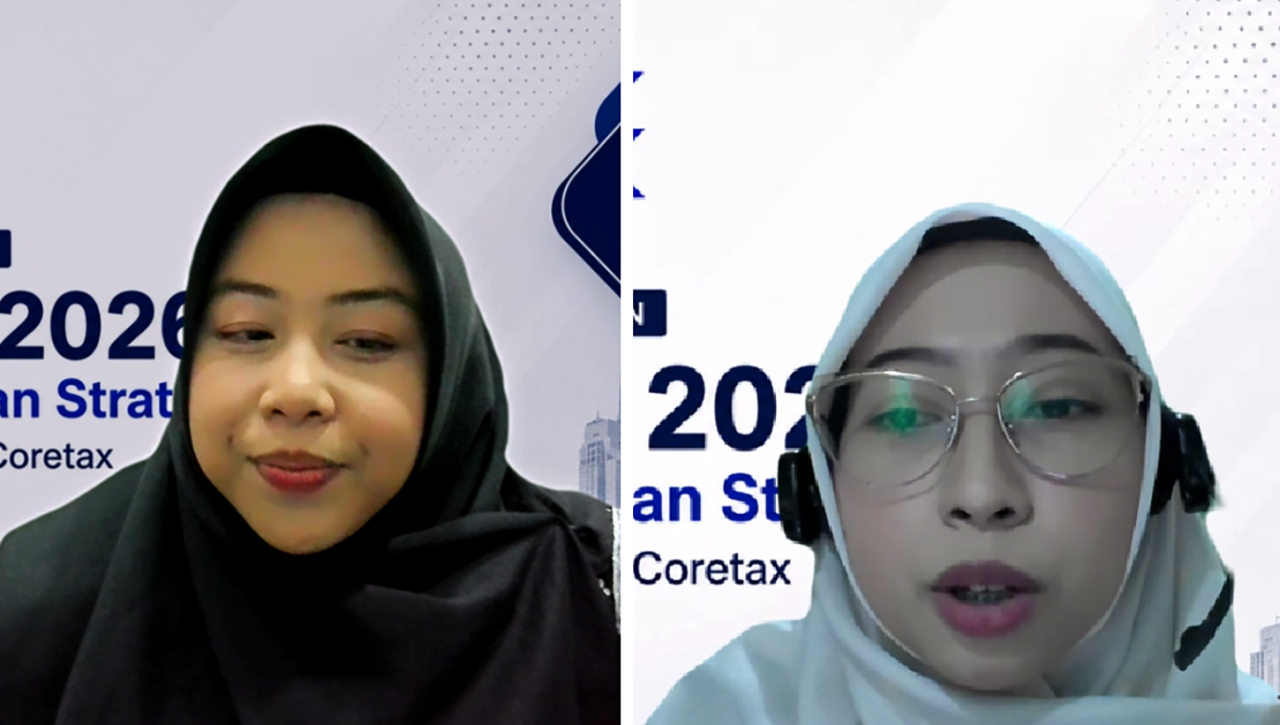 Khansa Pandan Semilir saat menjadi pembicara dalam webinar pelaporan pajak era Coretax. (Foto: tangkapan layar)
